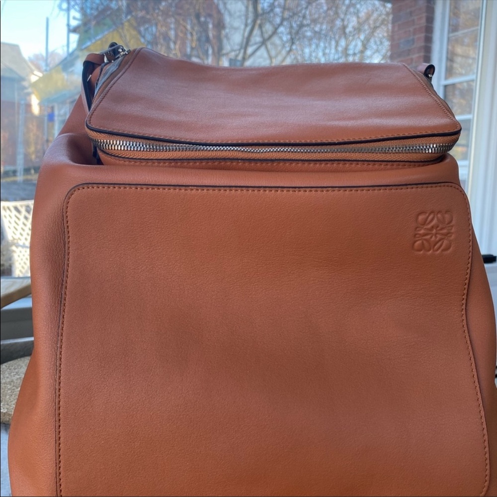 Loewe leather backpack brown NWOT